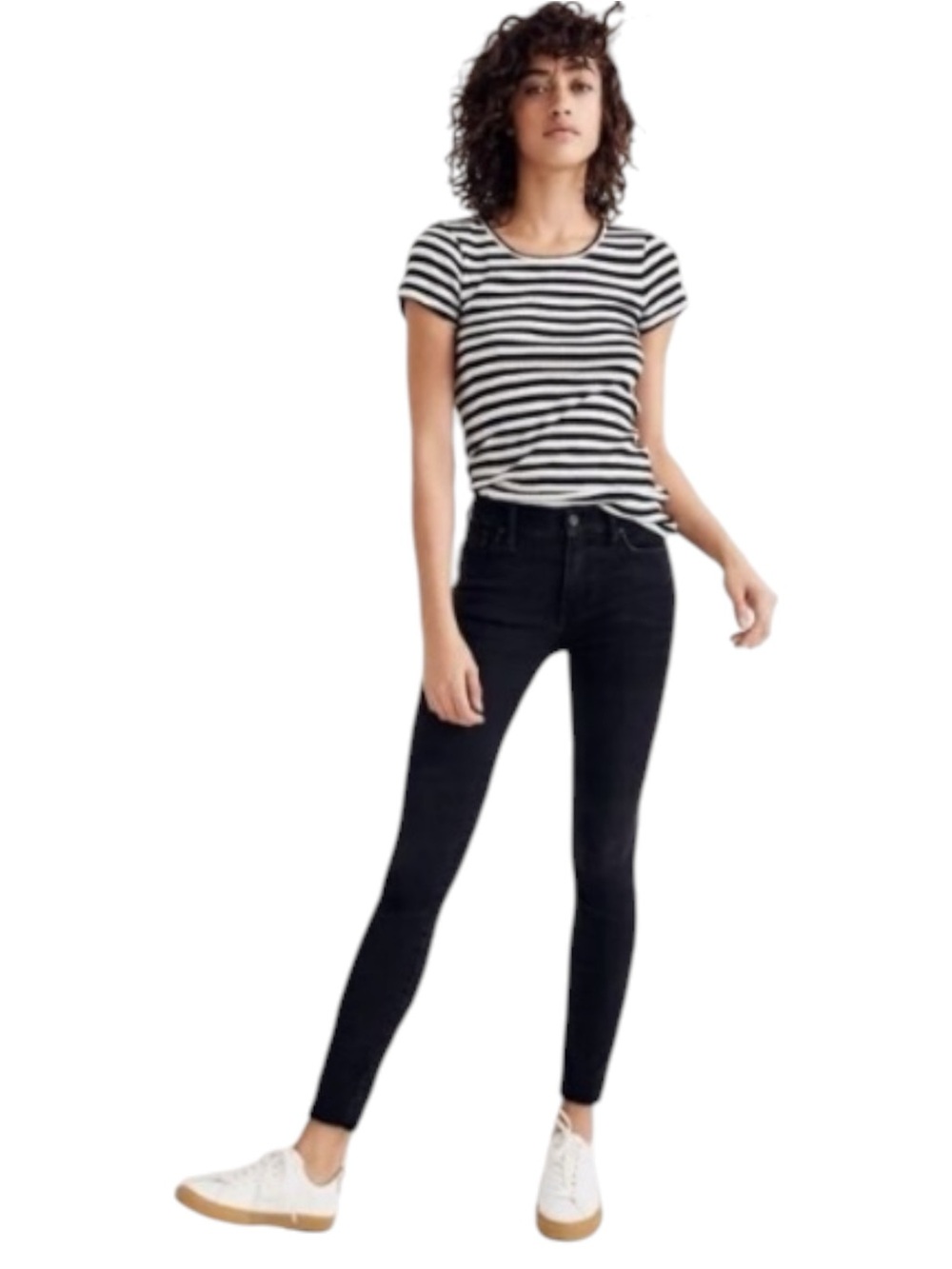 Madewell 9” High Rise Skinny Black Jeans